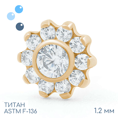 Накрутка Gold Sunflower 1.2 мм